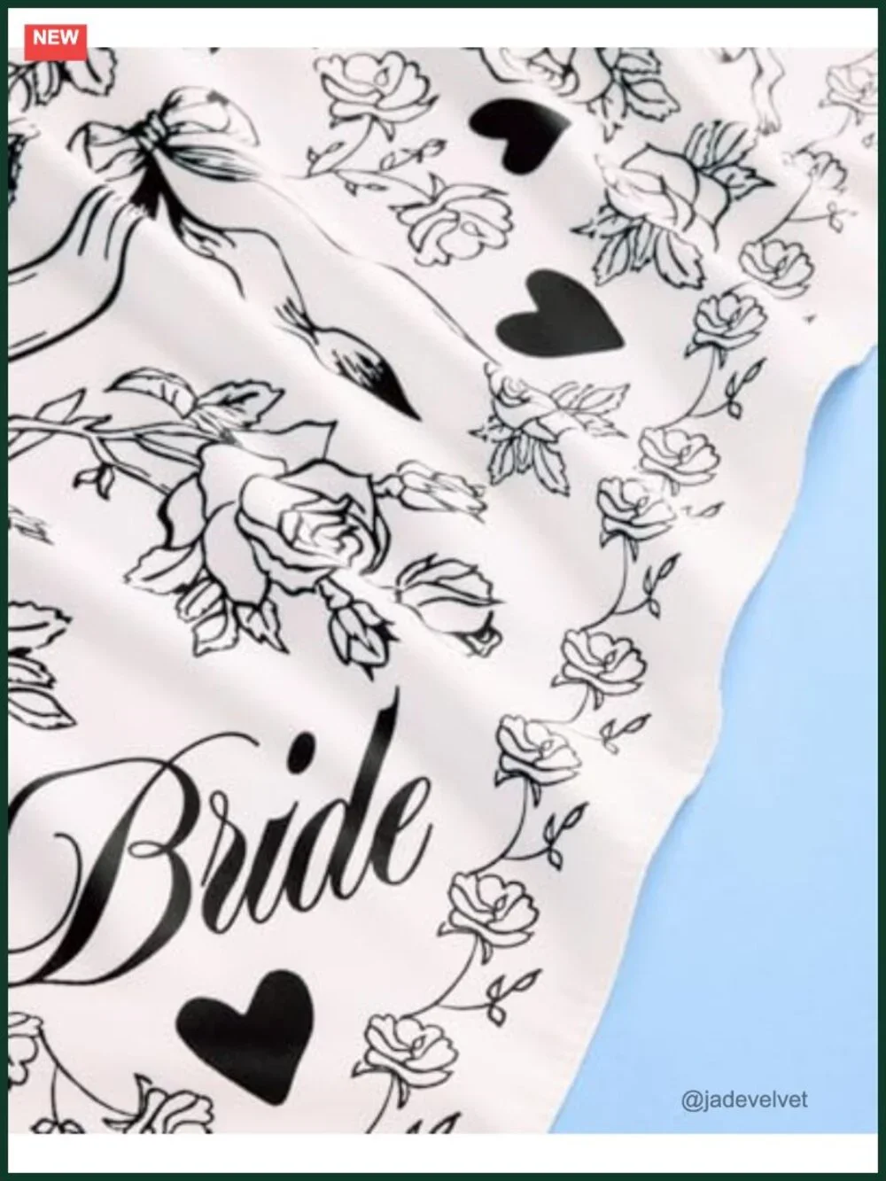 Bridal Satin Head Scarf 27x27 Bandana Wedding Bachelorette Hair Accessory